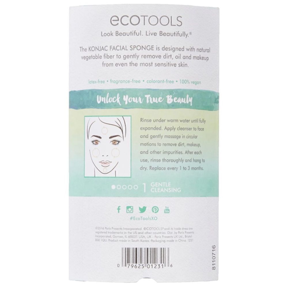 Ecotools Pure Complexion Sensitive Konjac Sponge - Picture 2 of 6